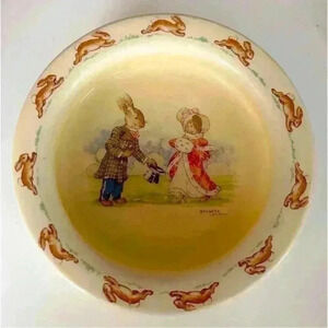 1940’s Vintage/Antique Royal Doulton ‘Greetings’ Bunnykins  Cereal Bowl